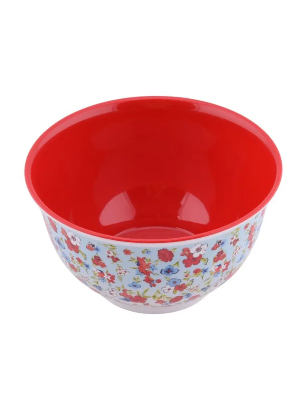 The Woman Pioneer Home Heritage Floral lids 10-Piece Melamine Mixing Bowl Set